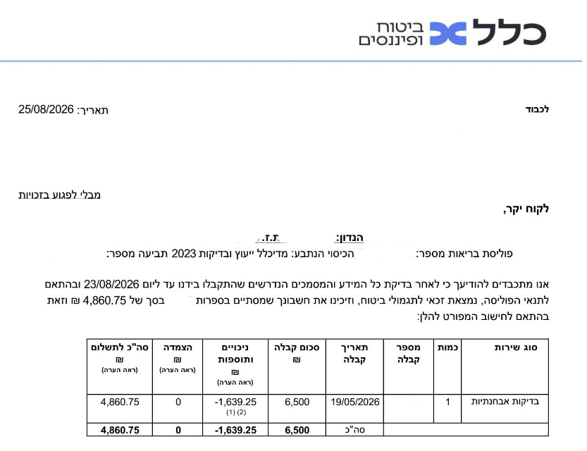 בדיקה נוירו התפתחותית